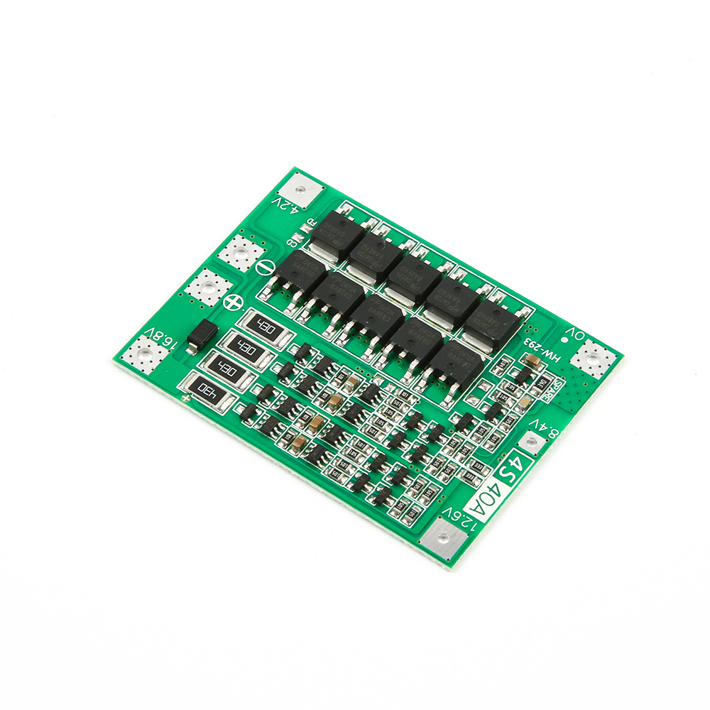 Плата защиты (BMS) для 3 аккумуляторов 18650, 14.8/16.8в 40A